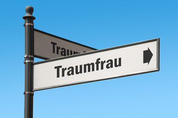Fototapeta premium Schild 175 - Traumfrau