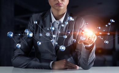 Technologies that connect this world . Mixed media