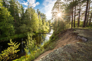 Beautiful landscape of Siberia