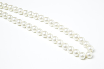 White pearl necklace