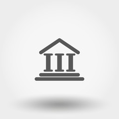 Administrative building. Icon.