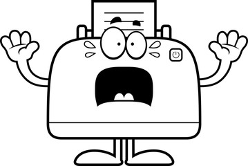 Scared Cartoon Printer