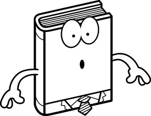 Surprised Cartoon Business Book