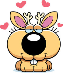 Cartoon Jackalope Love