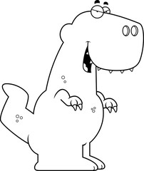 Sly Cartoon Tyrannosaurus Rex