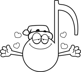 Cartoon Christmas Music Hug