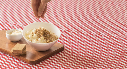 Coffee plantation farm in the mountains landscape