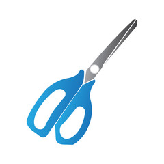 Fototapeta premium Isolated scissors on a white background, Vector illustration