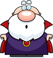 Cartoon Surprised Wizard