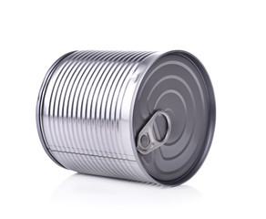 canned food isolated over white