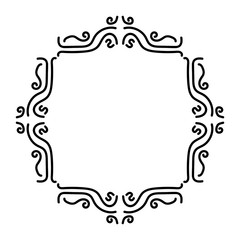 Vintage frame decoration