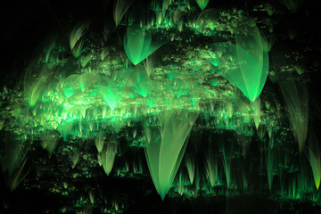 fractal emerald precipitation