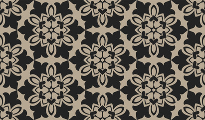 Zentangle styled geometric ornament pattern background. Orient traditional ornament. Boho styled. Abstract geometric seamless pattern elegant background for cards and invitations.