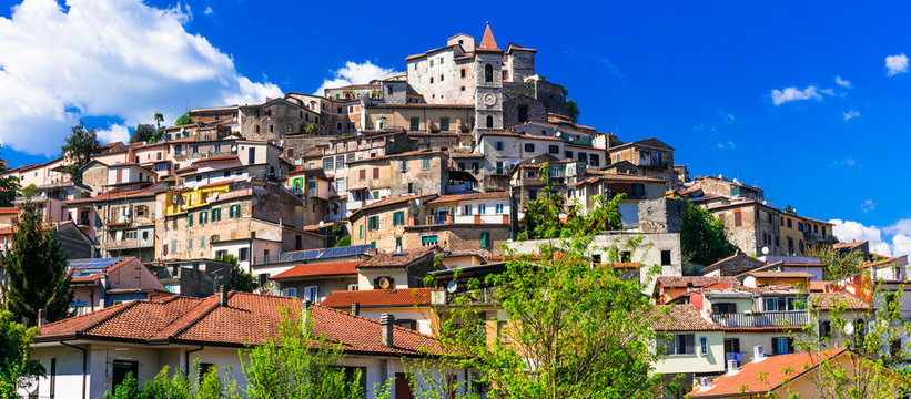 Traditional beautiful villages of Italy - medieval Ceccano in Lazio