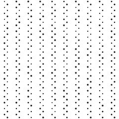 Seamless Circle and Vertical Stripe Design. Vector Regular Black and White Texture