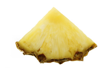 slice of pineapple isolated