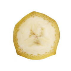 banana slice isolated