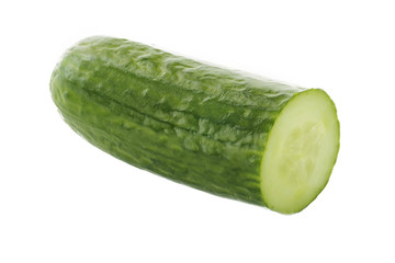 slice of cucumber isolated