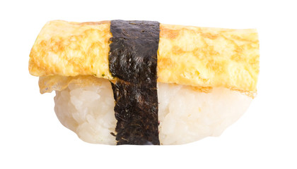 Dashimaki Tamago or Japanese Omelette Nigiri Sushi