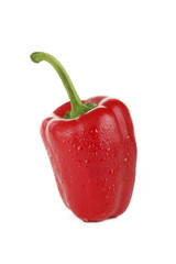red bell pepper isolated