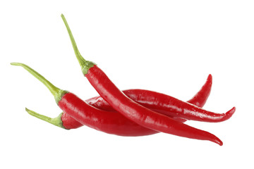 heap of red chili pepper isolated