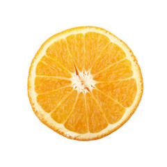 orange slice isolated on white