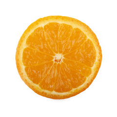 orange slice isolated on white