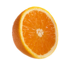 orange segment isolated on white