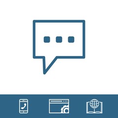 Fototapeta premium Speech Bubbles Icon. Chat pictogram icon stock vector illustration