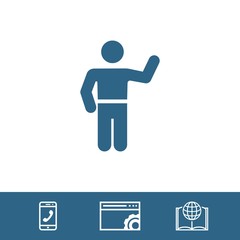 man icon stock vector illustration flat design