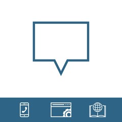 Fototapeta premium Speech Bubbles Icon. Chat pictogram icon stock vector illustration