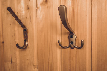 Hangers on the wall