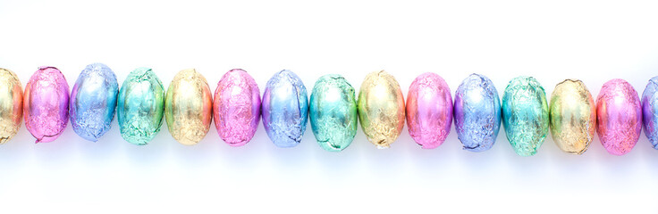 pastel chocolate eggs