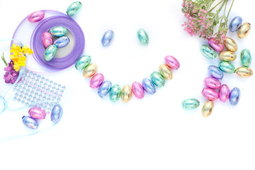 chocolate eggs smile - bacground