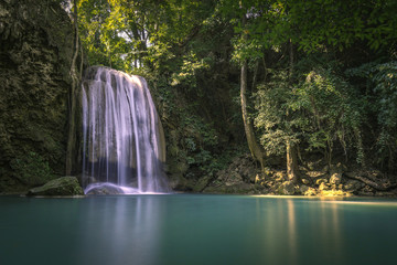 Tranquil Erawan waterfall 