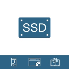 ssd icon stock vector illustration flat design