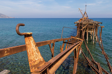 Derelict  Pier at Xeros, Cyprus in Landscape