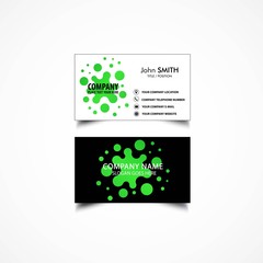 Fototapeta na wymiar Simple Business Card Template, Vector, Illustration