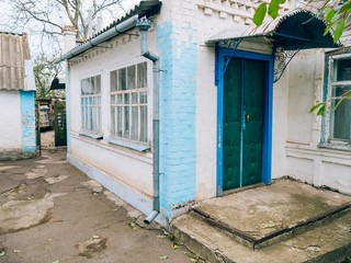 House in the Ukrainian village. Zaporozhye, Ukraine