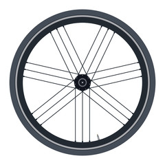 Bike wheel - vector illustration on white background
