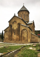 Fototapeta na wymiar Samtavro Transfiguration church in Samtavro monastery in Mtskheta. Georgia