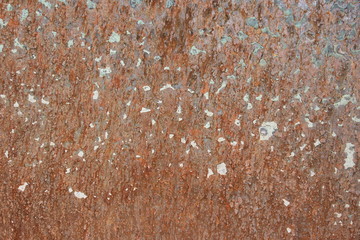 old painted rusty iron sheet