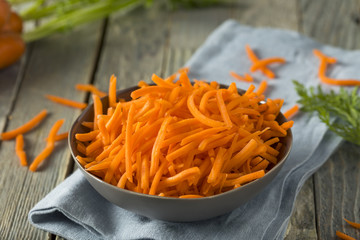 Raw Organic Orange Shredded Carrots