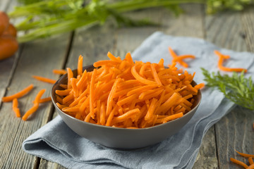 Raw Organic Orange Shredded Carrots