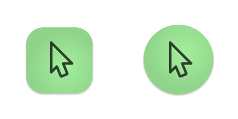 Vector Green Web Buttons