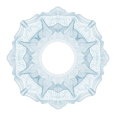 guilloche decorative element for design certificate, diploma and bank note