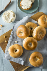 Homemade Mini Plain Bagels
