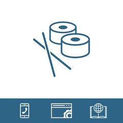 sushi icon stock vector illustration flat design