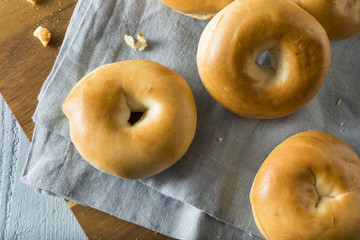 Homemade Mini Plain Bagels