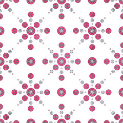 Seamless floral geometric pattern. Vintage background. Fabric, Scrapbooking